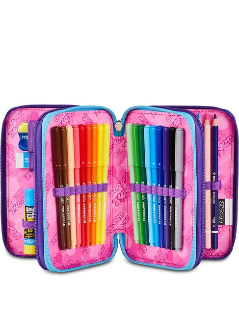 PINK FUSION Estuche para l&aacute;pices con kit escolar Rosa - Estuches y Accesorios