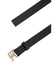 TOMMY HILFIGER TH LOGO Cintur&oacute;n de cuero negro - Cinturones - 3