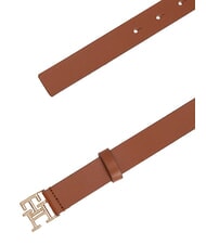 TOMMY HILFIGER TH LOGO Cintur&oacute;n de cuero co&ntilde;ac - Cinturones - 4