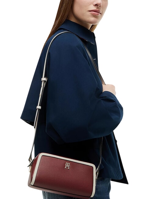 TH GRACE Minibolso de hombro terciopelo granate - Bolsos Mujer