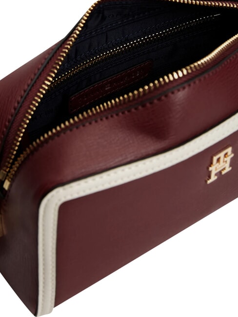 TH GRACE Minibolso de hombro terciopelo granate - Bolsos Mujer