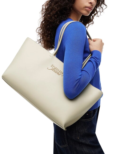 TJW MUST Bolso de hombro XL con logo en relieve bruma del puerto - Bolsos Mujer