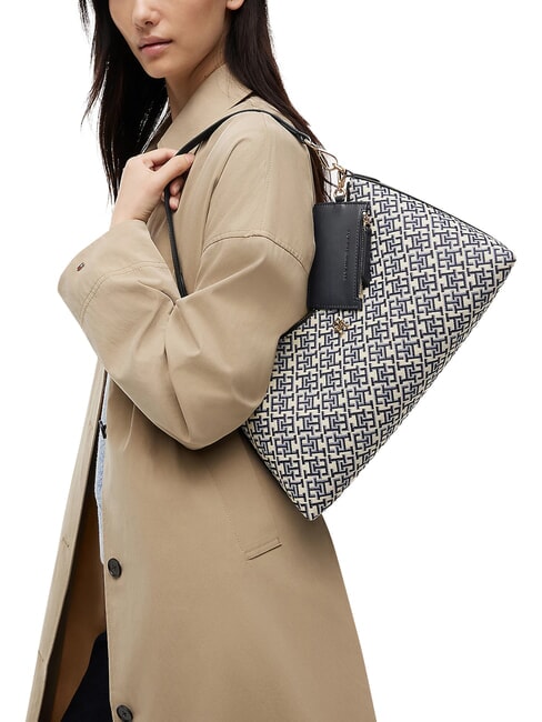 TH ICON Bolso de hombro monocrom&aacute;tico azul - Bolsos Mujer