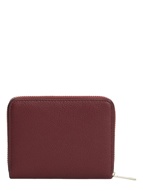 TH ICON Cartera plegable terciopelo granate - Carteras Mujer