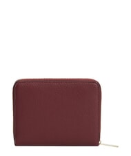 TOMMY HILFIGER TH ICON Cartera plegable terciopelo granate - Carteras Mujer - 2