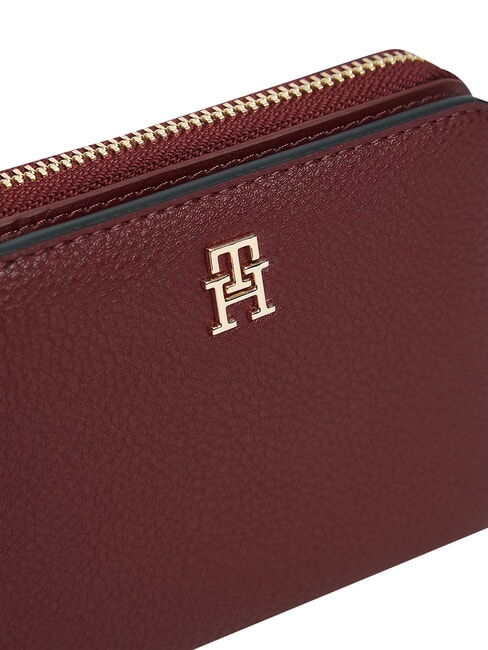 TH ICON Cartera plegable terciopelo granate - Carteras Mujer