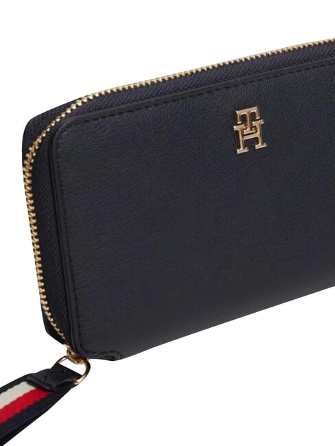 TH LOGOTAPE Cartera con cremallera corporaci&oacute;n azul espacial - Carteras Mujer