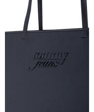 TOMMY HILFIGER TJW MUST Bolso de hombro XL con logo en relieve negro - Bolsos Mujer - 5
