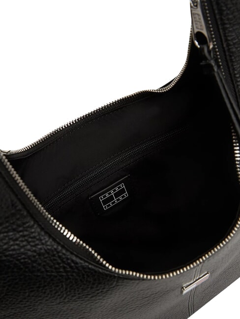 TJW SLOUCHY Bolso de hombro con placa negro - Bolsos Mujer