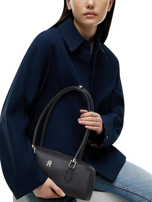 TH GRACE Bolso de hombro, granulado negro - Bolsos Mujer