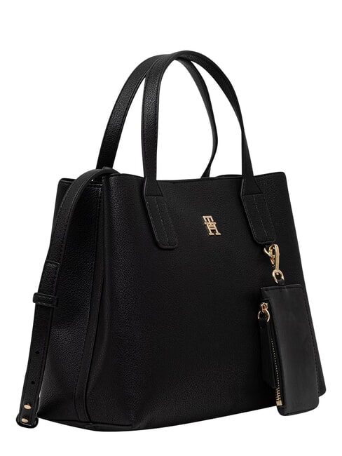 TH ICON Bolso de mano con correa para el hombro. negro - Bolsos Mujer