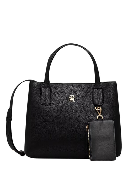 TH ICON Bolso de mano con correa para el hombro. negro - Bolsos Mujer