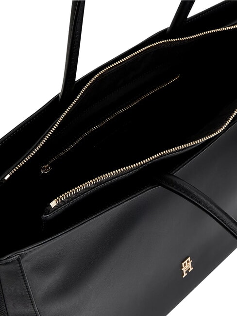 TH LOGOTAPE Bolso de hombro negro - Bolsos Mujer