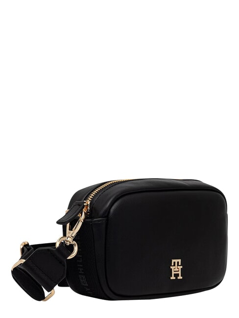 TH LOGOTAPE Bolso de hombro negro - Bolsos Mujer