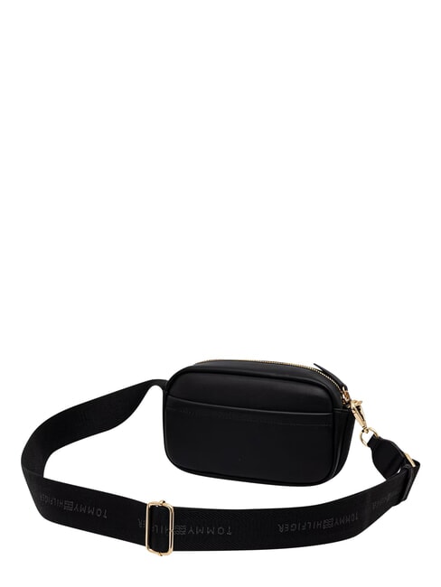 TH LOGOTAPE Bolso de hombro negro - Bolsos Mujer