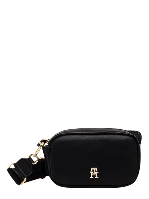 TH LOGOTAPE Bolso de hombro negro - Bolsos Mujer