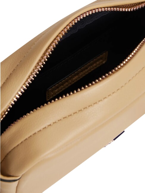 TH LOGOTAPE Bolso de hombro caqui cl&aacute;sico - Bolsos Mujer