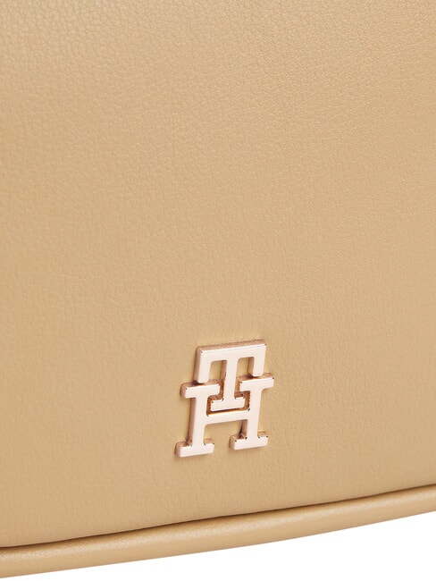 TH LOGOTAPE Bolso de hombro caqui cl&aacute;sico - Bolsos Mujer