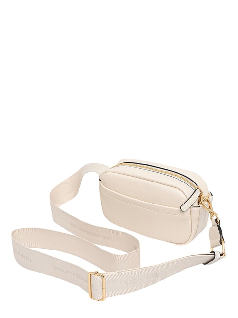TH LOGOTAPE Bolso de hombro crema suave - Bolsos Mujer