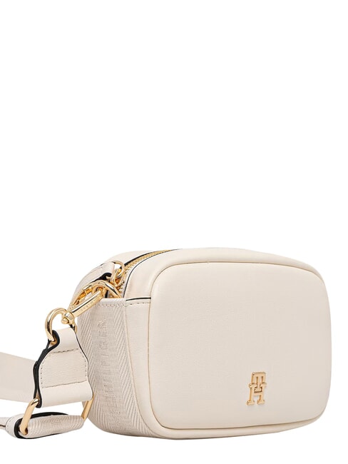 TH LOGOTAPE Bolso de hombro crema suave - Bolsos Mujer