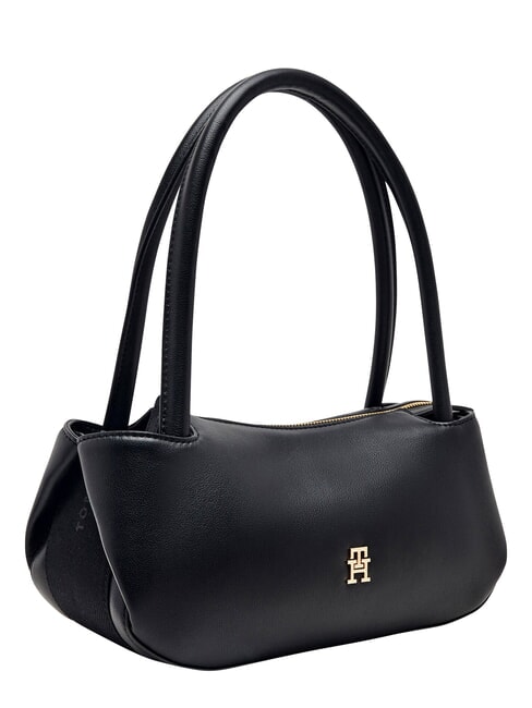 TH LOGOTAPE Bolso de hombro negro - Bolsos Mujer