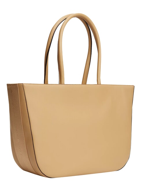 TH LOGOTAPE Bolso de hombro caqui cl&aacute;sico - Bolsos Mujer