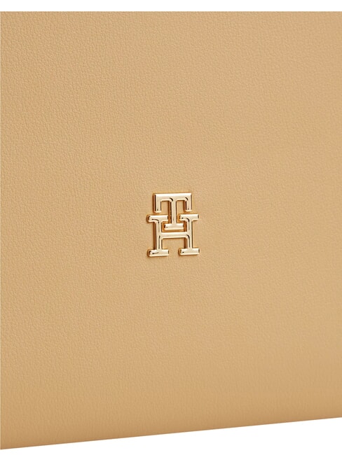 TH LOGOTAPE Bolso de hombro caqui cl&aacute;sico - Bolsos Mujer