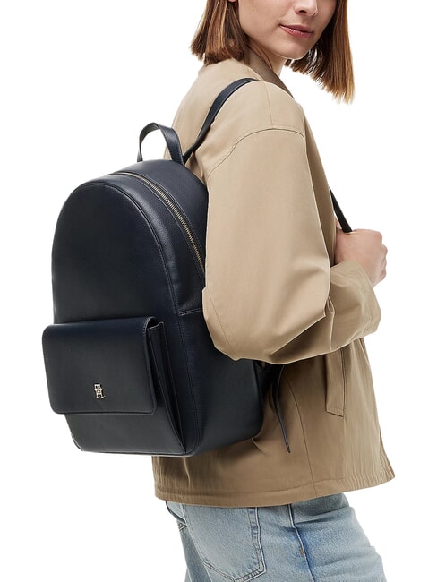 TH ICON Mochila con bolsillo frontal espacio azul - Bolsos Mujer