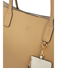 TOMMY HILFIGER TH ICON Bolso de hombro caqui cl&aacute;sico - Bolsos Mujer - 5