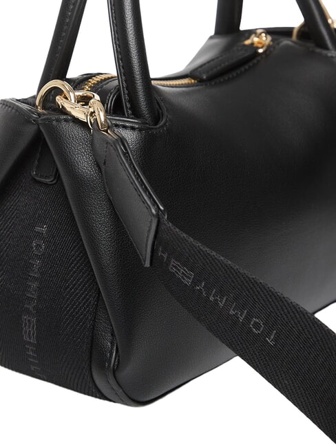 TH LOGOTAPE Bolso de mano con correa para el hombro negro - Bolsos Mujer