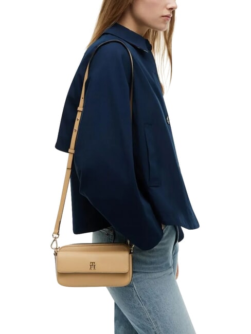 TH ICON Minibolso de hombro caqui cl&aacute;sico - Bolsos Mujer