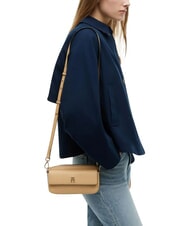 TOMMY HILFIGER TH ICON Minibolso de hombro caqui cl&aacute;sico - Bolsos Mujer - 2