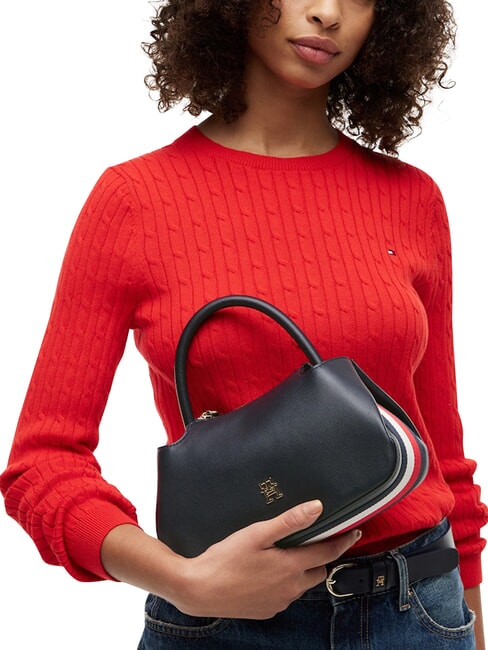 TH LOGOTAPE Bolso de mano con correa para el hombro corporaci&oacute;n azul espacial - Bolsos Mujer
