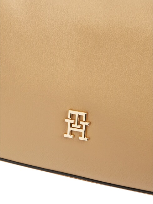 TH LOGOTAPE Bolso de mano con correa para el hombro caqui cl&aacute;sico - Bolsos Mujer