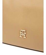 TOMMY HILFIGER TH LOGOTAPE Bolso de mano con correa para el hombro caqui cl&aacute;sico - Bolsos Mujer - 5