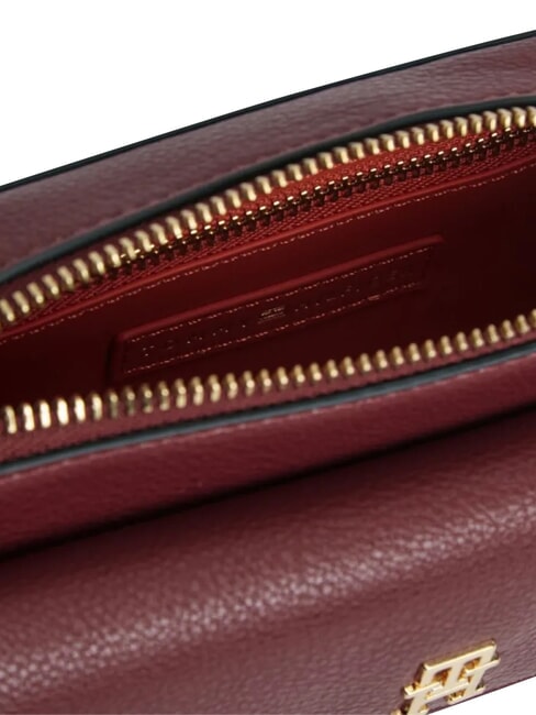 TH ICON Minibolso de hombro terciopelo granate - Bolsos Mujer