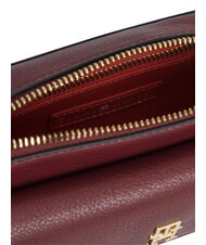 TOMMY HILFIGER TH ICON Minibolso de hombro terciopelo granate - Bolsos Mujer - 4