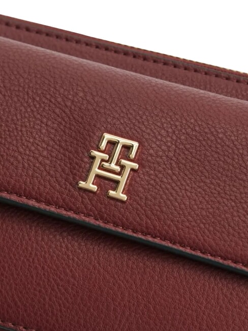 TH ICON Minibolso de hombro terciopelo granate - Bolsos Mujer