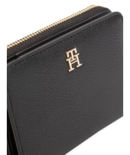 TOMMY HILFIGER TH ICON Cartera mediana con cremallera negro - Carteras Mujer - 4