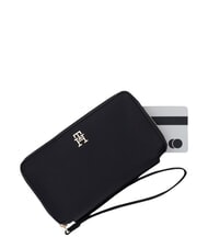 TOMMY HILFIGER TH LOGOTAPE Cartera con cremallera negro - Carteras Mujer - 3