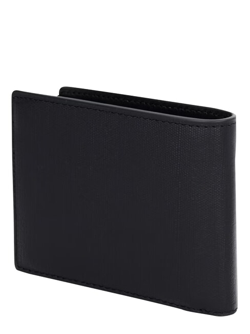 TH FOUNDATION Tarjetero de cuero negro - Carteras Hombre