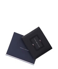 TOMMY HILFIGER TH FOUNDATION Tarjetero de cuero negro - Carteras Hombre - 3