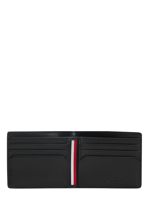 TH CENTRAL Tarjetero de cuero negro - Carteras Hombre