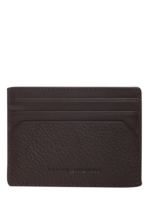 TH CENTRAL Tarjetero de cuero granos de caf&eacute; - Carteras Hombre