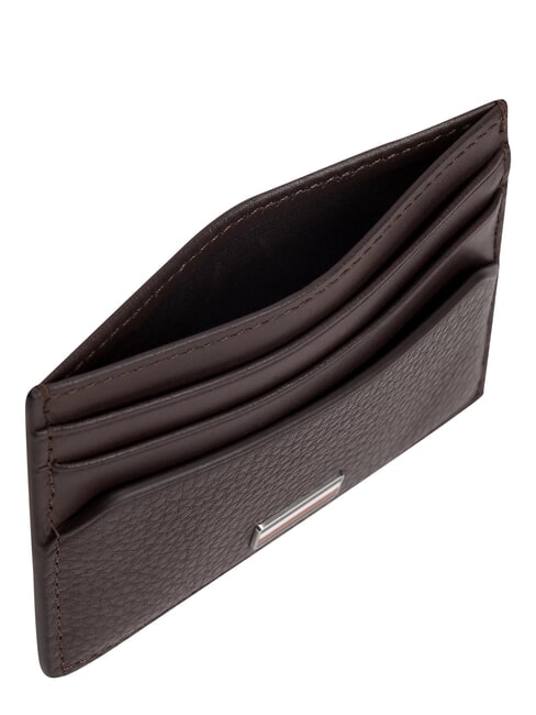 TH CENTRAL Tarjetero de cuero granos de caf&eacute; - Carteras Hombre