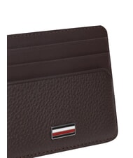 TOMMY HILFIGER TH CENTRAL Tarjetero de cuero granos de caf&eacute; - Carteras Hombre - 4