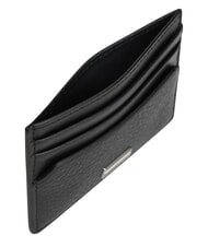 TOMMY HILFIGER TH CENTRAL Tarjetero de cuero negro - Carteras Hombre - 3