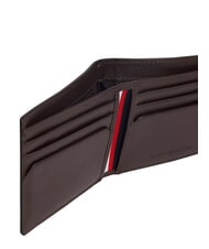 TOMMY HILFIGER TH CENTRAL Tarjetero de cuero granos de caf&eacute; - Carteras Hombre - 3