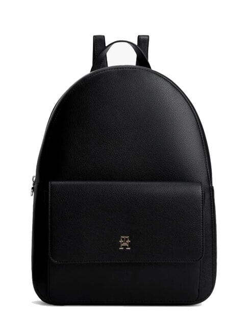 TH ICON Mochila con bolsillo frontal negro - Bolsos Mujer
