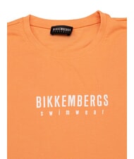 BIKKEMBERGS ICONIC Camiseta de algod&oacute;n de manga corta salm&oacute;n - camiseta - 2